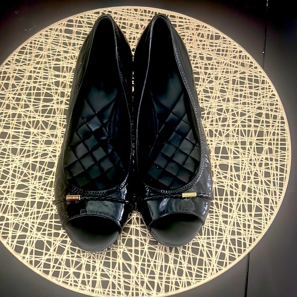 Cole Haan leather peep toes wedges - Picture 1 of 4